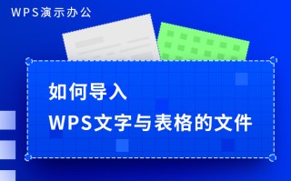 wps怎么同步数据（wps文档怎么导入excel表格）