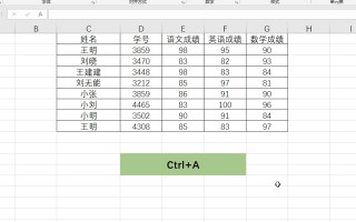 excel全部选中快捷键（7个快速选择数据的技巧）