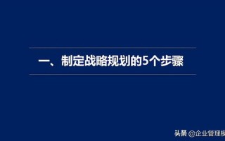 2022年如何做企业战略规划，81页PPT分享