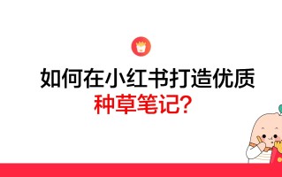 2022小红书如何打造优质种草笔记？