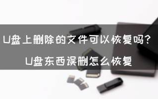 u盘文件恢复破解版（U盘上删除的文件可以恢复吗）