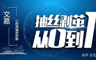 【小程序销售从0到1，整个流程都在这里了】适合个人和 ...