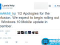 Win10 Mobile正式版将在12月份开始推送:将覆盖更多其他设备