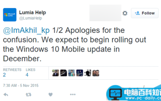 Win10 Mobile正式版将在12月份开始推送:将覆盖更多其他设备