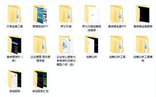 企业战略工具包，知名企业营销管理范文案例，无脑复制套用