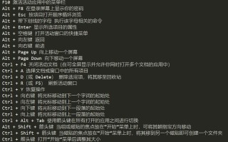 window10快捷键大全（超全windows10常用快捷键）