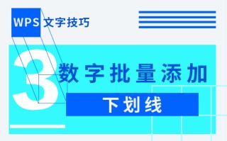 wps下划线怎么打出来（wps中怎么批量添加下划线）