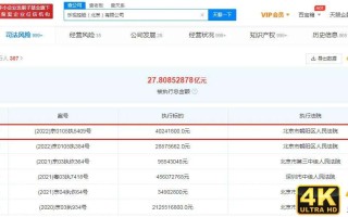 乐视控股再被强制执行4024万，被执行总金额已超27.8亿元