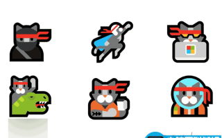 Win10一周年更新14316加入新Emoji表情 是大名鼎鼎的忍者猫