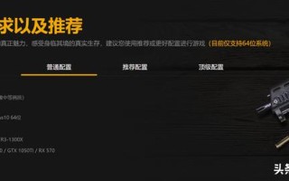 玩cf要求什么配置电脑（绝地求生吃鸡需要的电脑配置）