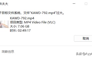 文件过大无法复制到u盘（U盘存不了大文件怎么办）
