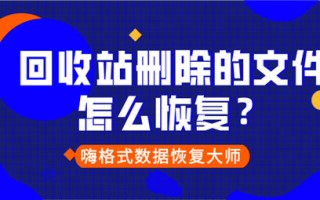 回收站的文件删掉了怎么恢复（删除的文件如何恢复）