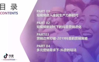 2019年抖音短视频营销报告（附全文下载）