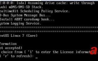 如何解决centos7出现了 license information?