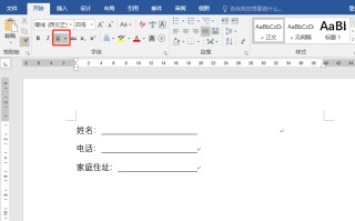 文档下划线怎么打（word给一段文字加下划线怎么做）