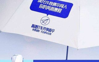 高德打车上线「共享雨伞」，雨天可免费借用