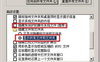 如何让隐藏的文件显示出来（如何把类色的隐藏文件显示出来）