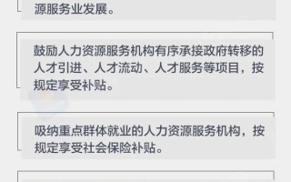 推进新时代人力资源服务业高质量发展，这些利好政策措施请收好