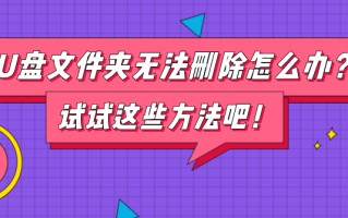 u盘文件没有删除选项怎么办（u盘里的文件夹删不掉是怎么解决）