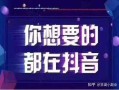 抖Y各大短视频平台包装运营