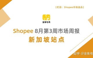 Shopee市场周报 | 新加坡2022年8月第3周市场周报