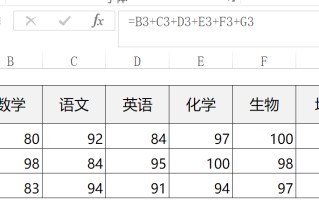 求和快捷键公式excel（excel快速求和的四种方法）
