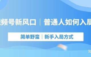 视频号带货红利，靠发视频居然日入过万，新手小白也能快速 ... ...