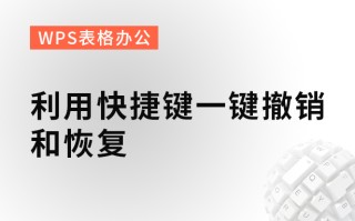 wps表格怎么恢复历史数据（利用快捷键一键撤销和恢复）