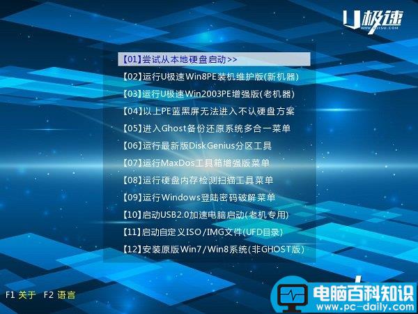 电脑开机密码忘记后利用U极速U盘启动盘修改登录密码方法图解-第2张图片-90博客网 电脑开机密码忘记后利用U极速U盘启动盘修改登录密码方法图解-第2张图片-90博客网