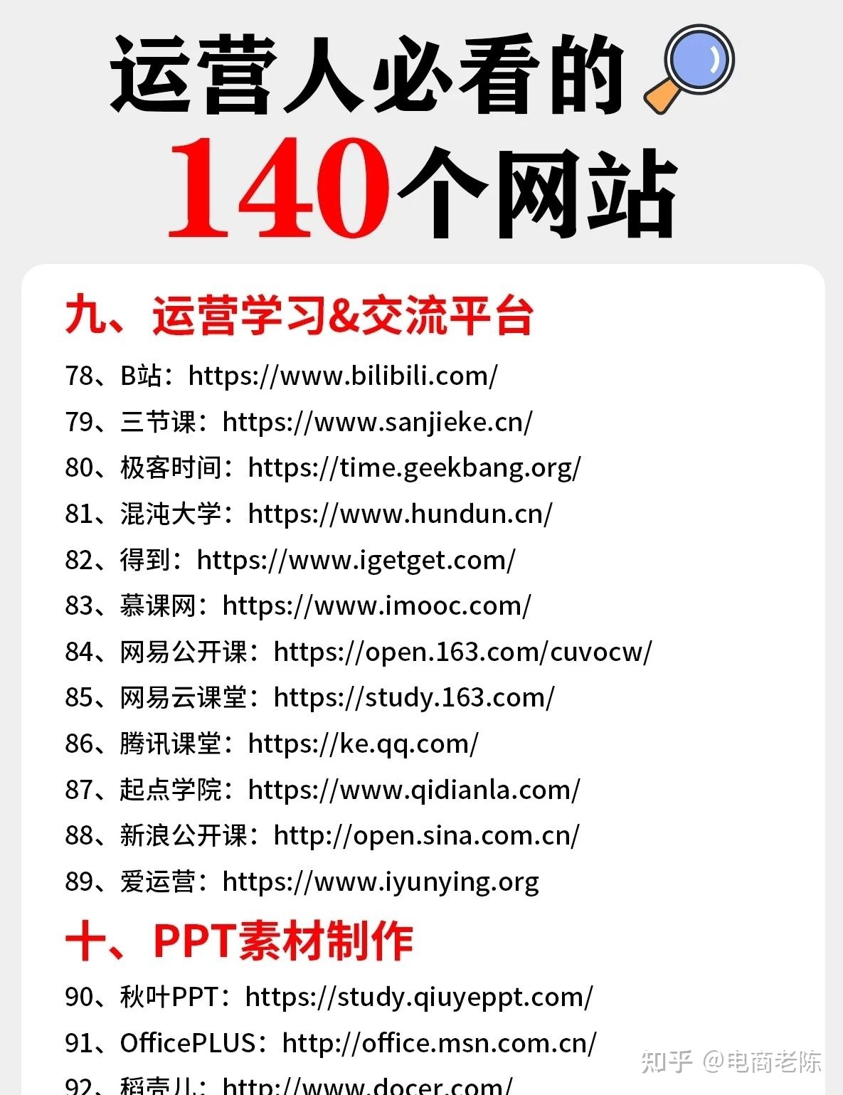运营人必看的140个网站干货！-第6张图片-90博客网